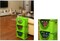 Basicwise Stackable Plastic Storage Bin - Clear Organizer Box for Closet, Pantry, Toys, Office - Sturdy, Cut Out Handles, Easy Access Even When Stacked - 10"W x 11"D x 9"H